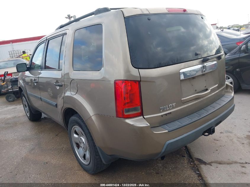 2009 Honda Pilot Lx VIN: 5FNYF38229B019169 Lot: 44001424