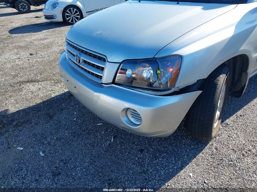 2003 Toyota Highlander V6 VIN: JTEGF21A830121021 Lot: 44001460