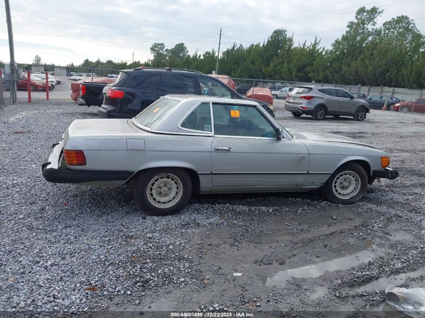 1983 Mercedes-Benz 380 Sl VIN: WDBBA45A9DB025468 Lot: 44001499