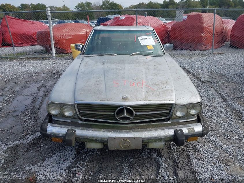 1983 Mercedes-Benz 380 Sl VIN: WDBBA45A9DB025468 Lot: 44001499
