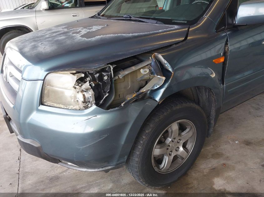 2007 Honda Pilot Ex-L VIN: 5FNYF285X7B020426 Lot: 44001605