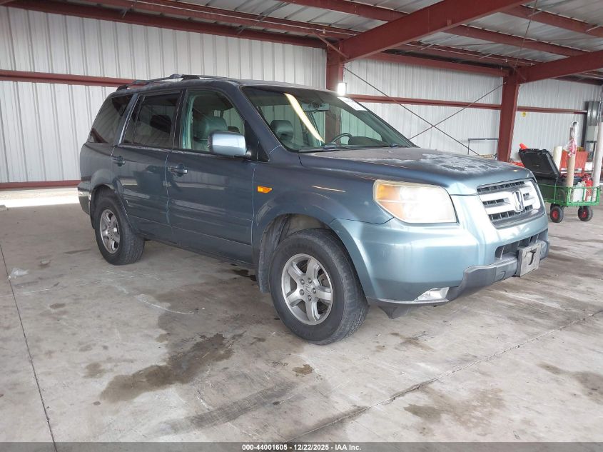 2007 Honda Pilot Ex-L VIN: 5FNYF285X7B020426 Lot: 44001605