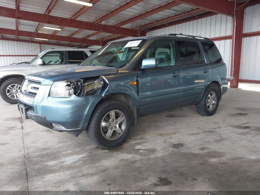 2007 Honda Pilot Ex-L VIN: 5FNYF285X7B020426 Lot: 44001605