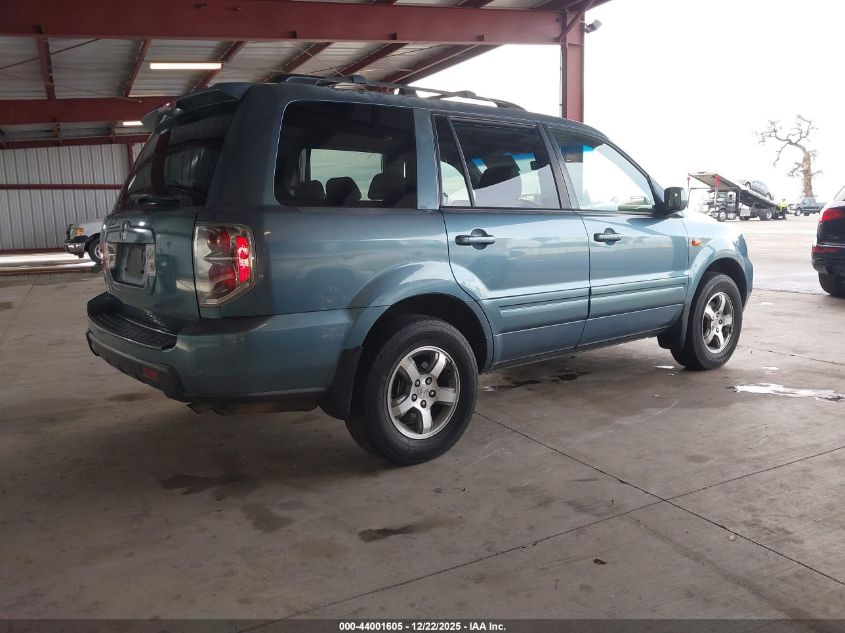 2007 Honda Pilot Ex-L VIN: 5FNYF285X7B020426 Lot: 44001605