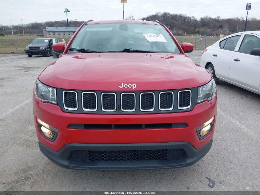 2019 Jeep Compass Latitude Fwd VIN: 3C4NJCBB2KT677477 Lot: 44001606