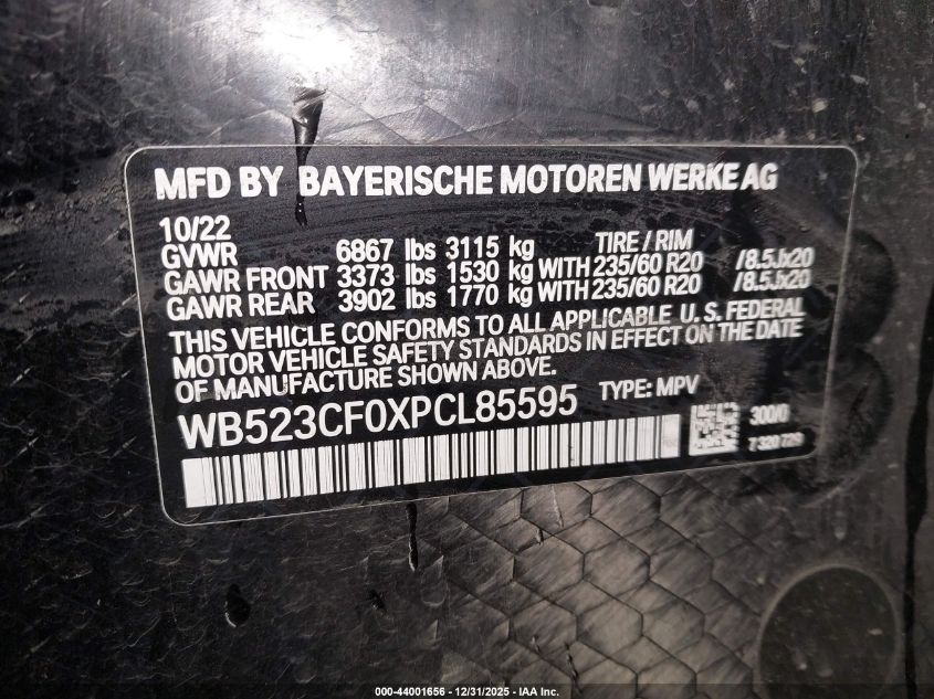 2023 BMW iX - WB523CF0XPCL85595
