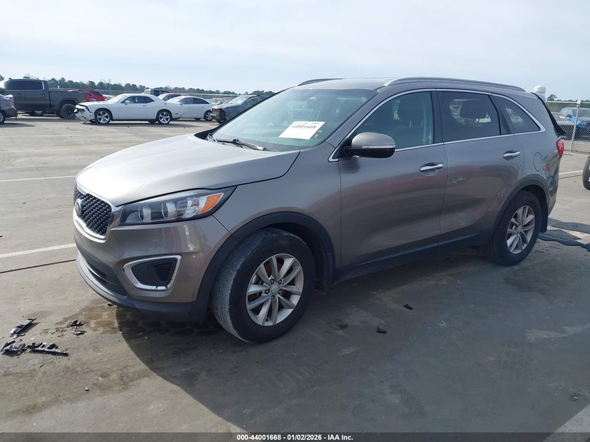 Vin: 5xypg4a31gg175517, lot: 44497410, kia sorento 2.4l lx 20162