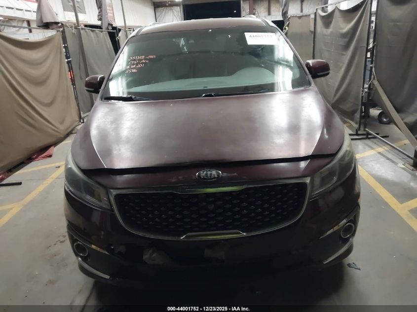 2016 Kia Sedona Sx Luxury VIN: KNDME5C17G6143586 Lot: 44001752