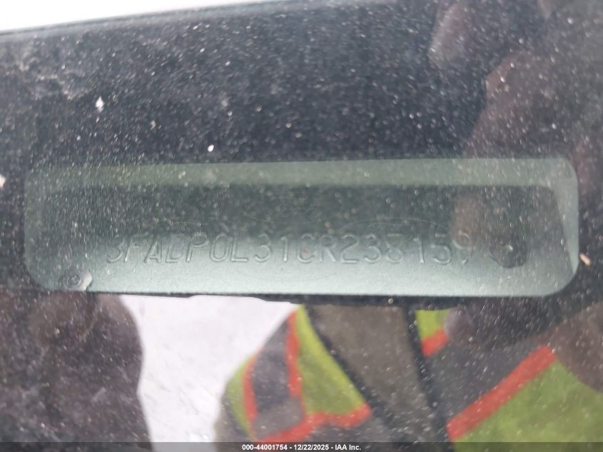 2012 Ford Fusion Hybrid VIN: 3FADP0L31CR238159 Lot: 44001754