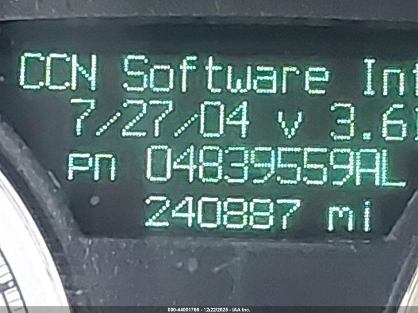 2005 Chrysler 300C VIN: 2C3JA63H85H665709 Lot: 44001766