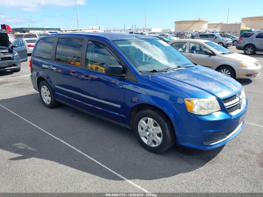 2011 Dodge Grand Caravan C/V VIN: 2D4RN1AG7BR720661 Lot: 44001772