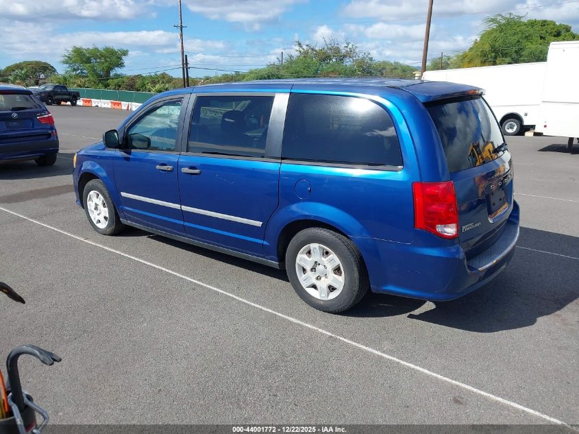 2011 Dodge Grand Caravan C/V VIN: 2D4RN1AG7BR720661 Lot: 44001772
