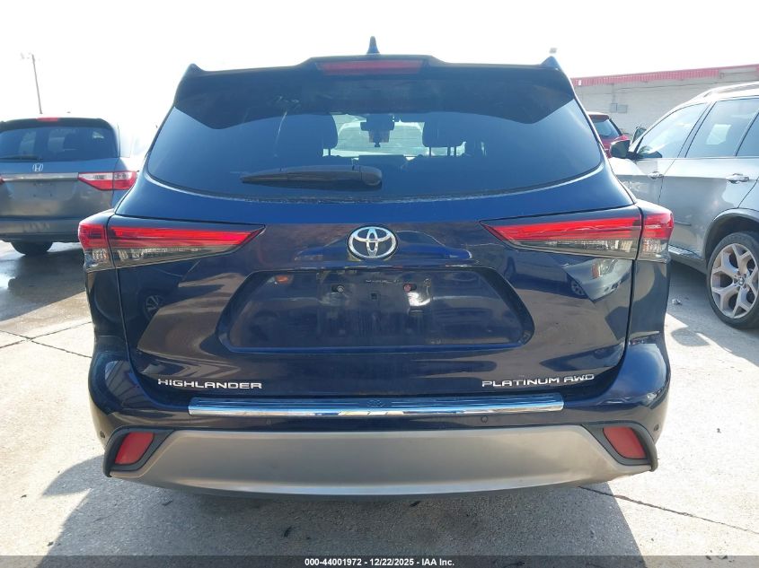 2021 Toyota Highlander Platinum VIN: 5TDFZRBH8MS110417 Lot: 44001972