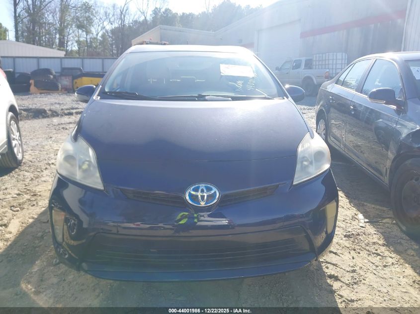 2013 Toyota Prius Two VIN: JTDKN3DU2D0350938 Lot: 44001986