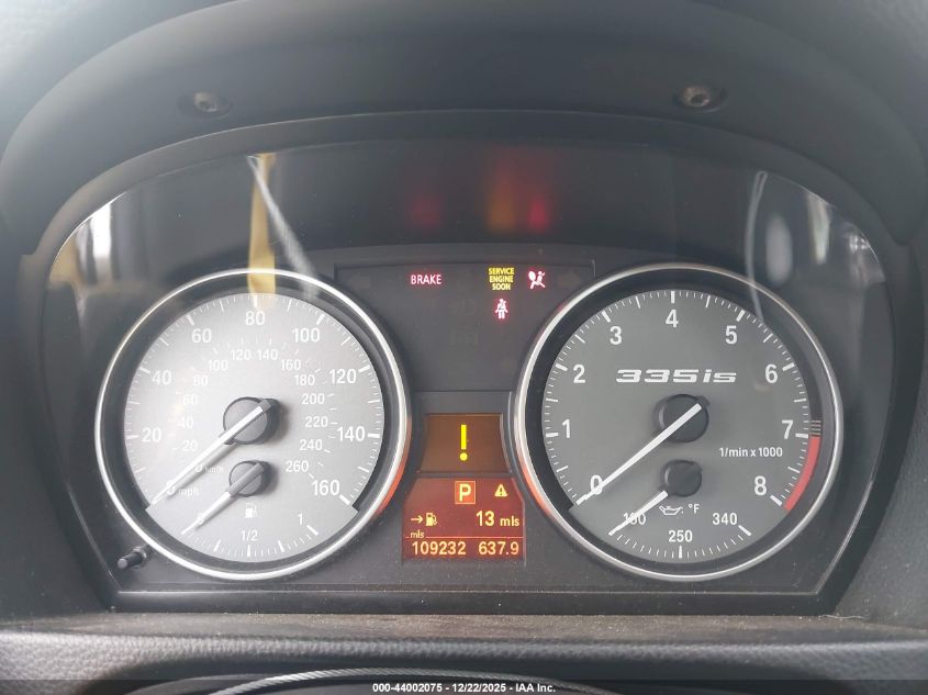 2012 BMW 335Is VIN: WBAKG1C54CE618833 Lot: 44002075