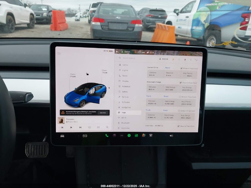 2021 Tesla Model 3 Standard Range Plus Rear-Wheel Drive VIN: 5YJ3E1EA7MF870258 Lot: 44002311