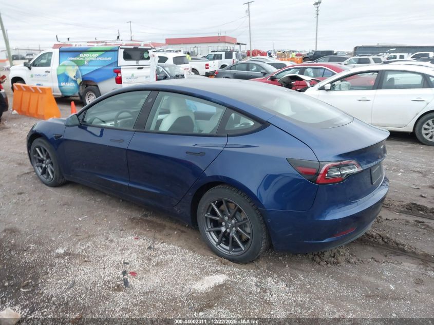 2021 Tesla Model 3 Standard Range Plus Rear-Wheel Drive VIN: 5YJ3E1EA7MF870258 Lot: 44002311