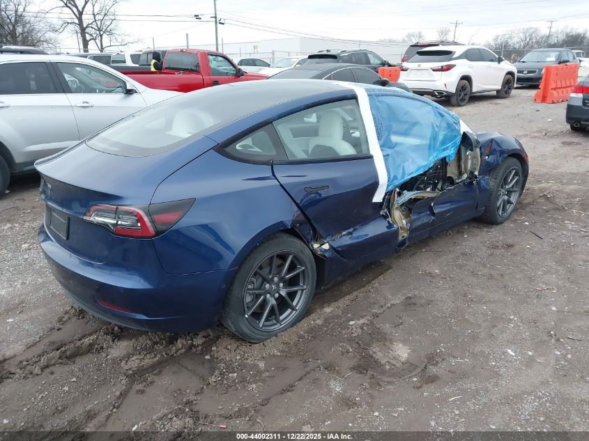 2021 Tesla Model 3 Standard Range Plus Rear-Wheel Drive VIN: 5YJ3E1EA7MF870258 Lot: 44002311