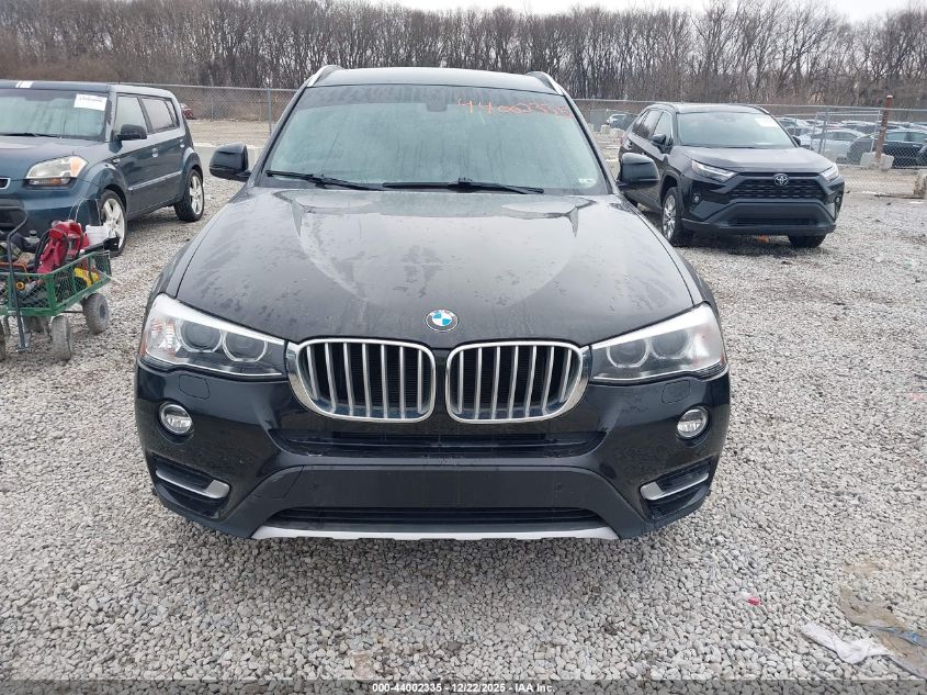 2015 BMW X3 xDrive28I VIN: 5UXWX9C53F0D57667 Lot: 44002335