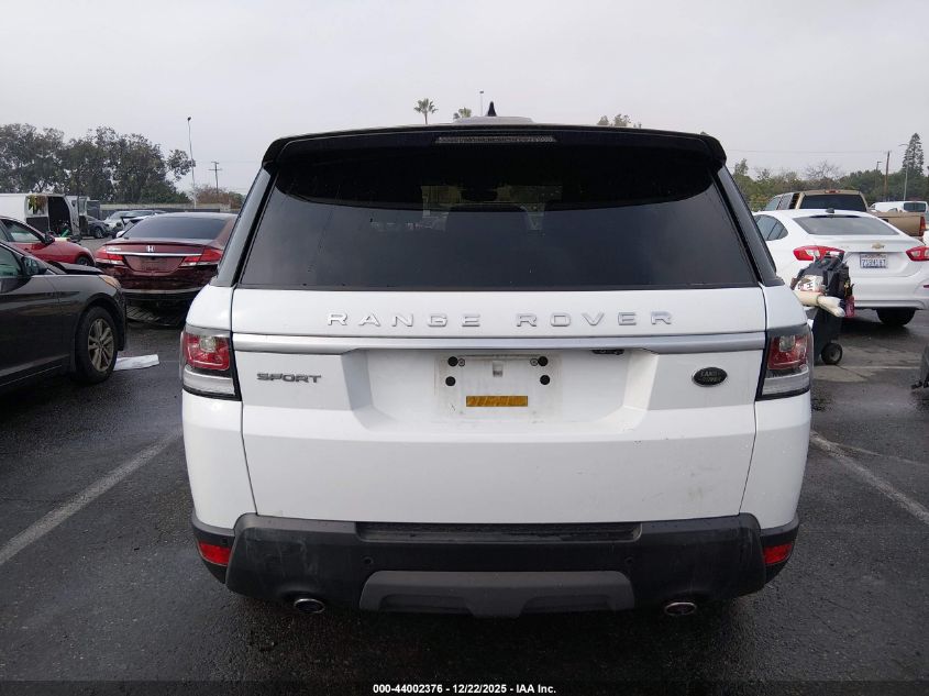 2017 Land Rover Range Rover Sport 3.0L V6 Turbocharged Diesel Se Td6 VIN: SALWG2FK8HA175105 Lot: 44002376