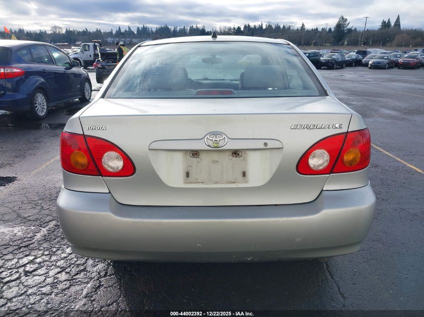 2003 Toyota Corolla Le VIN: 1NXBR32E53Z165351 Lot: 44002392