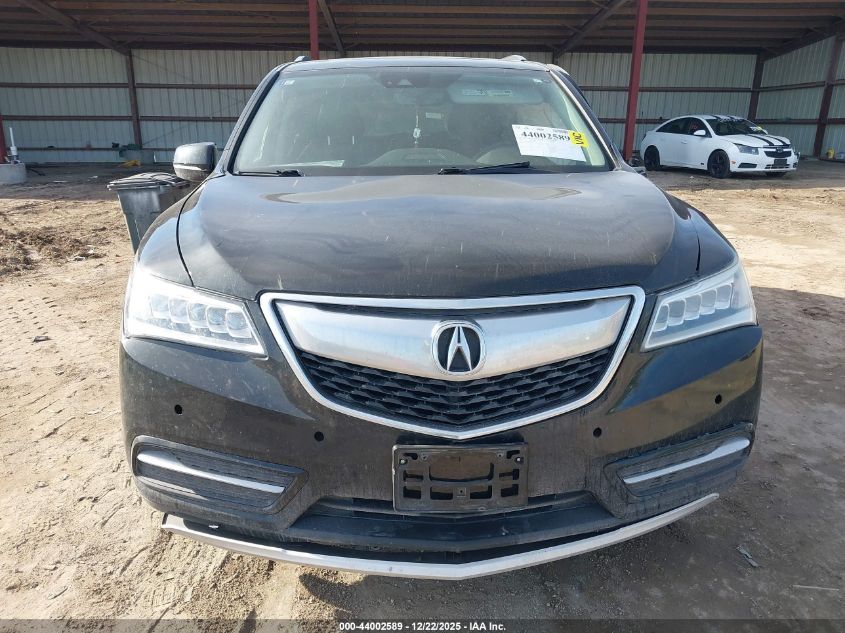 2016 Acura Mdx Technology Acurawatch Plus Packages/Technology Package VIN: 5FRYD4H48GB050211 Lot: 44002589