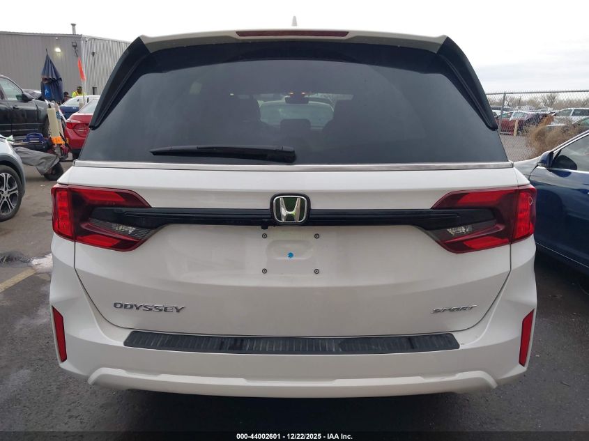 2025 Honda Odyssey Sport-L VIN: 5FNRL6H79SB086920 Lot: 44002601