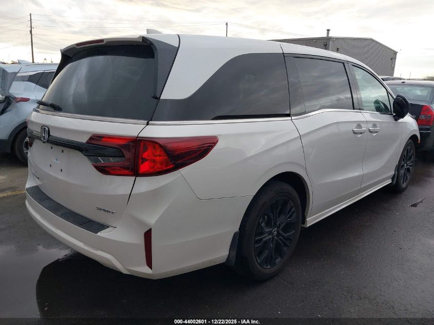 2025 Honda Odyssey Sport-L VIN: 5FNRL6H79SB086920 Lot: 44002601