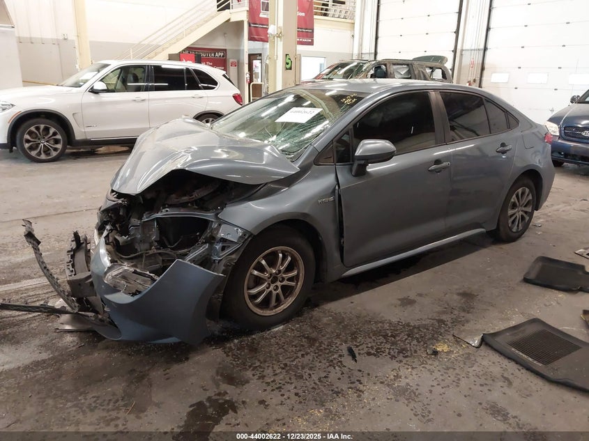 Vin: jtdebrbe6lj004260, lot: 44498364, toyota corolla hybrid le 20202