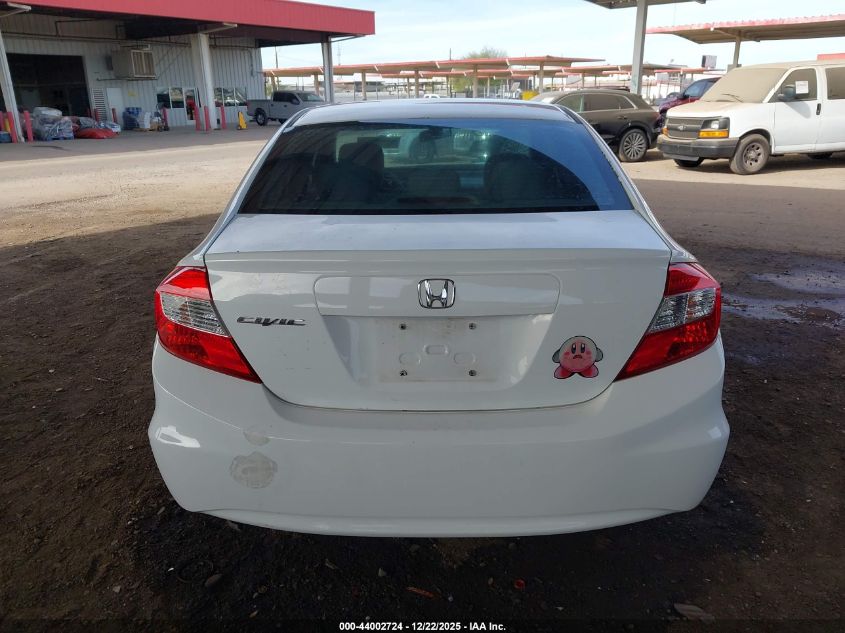 2012 Honda Civic Lx VIN: 2HGFB2F5XCH315828 Lot: 44002724