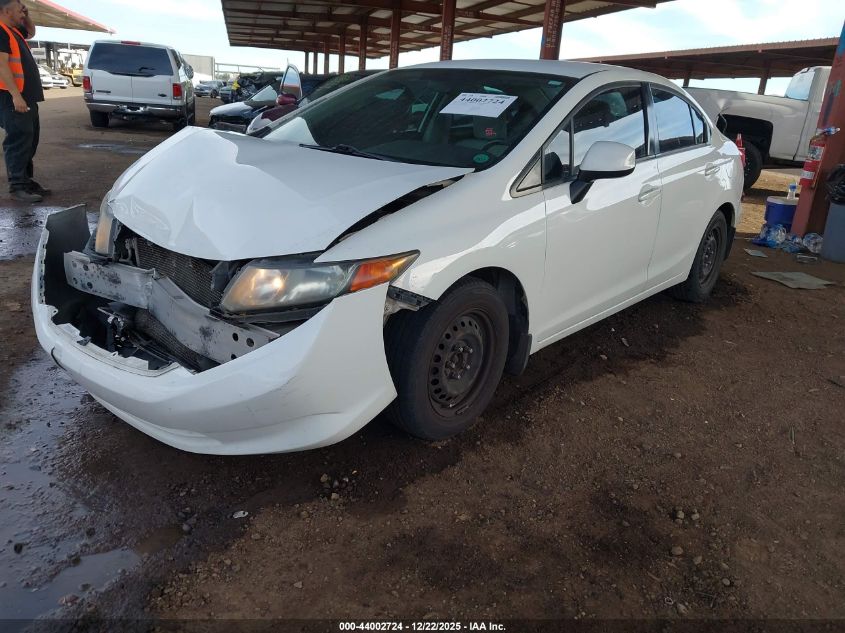 2012 Honda Civic Lx VIN: 2HGFB2F5XCH315828 Lot: 44002724