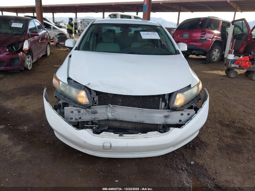 2012 Honda Civic Lx VIN: 2HGFB2F5XCH315828 Lot: 44002724