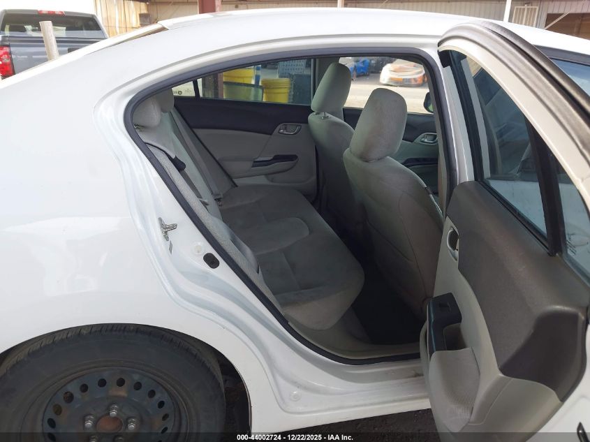 2012 Honda Civic Lx VIN: 2HGFB2F5XCH315828 Lot: 44002724