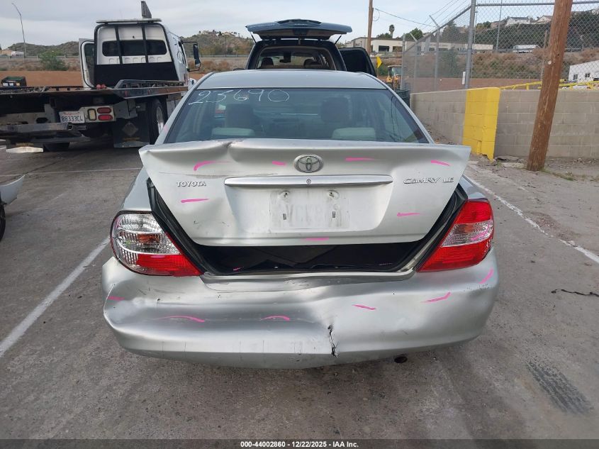 2003 Toyota Camry Le VIN: JTDBE32K530242054 Lot: 44002860