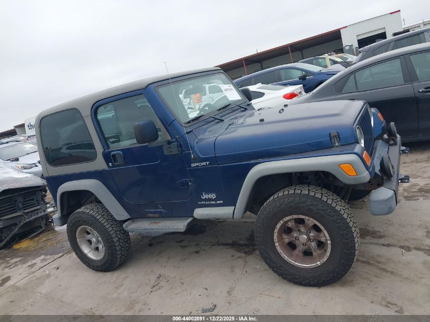 2003 Jeep Wrangler Sport VIN: 1J4FA49S53P326630 Lot: 44002891