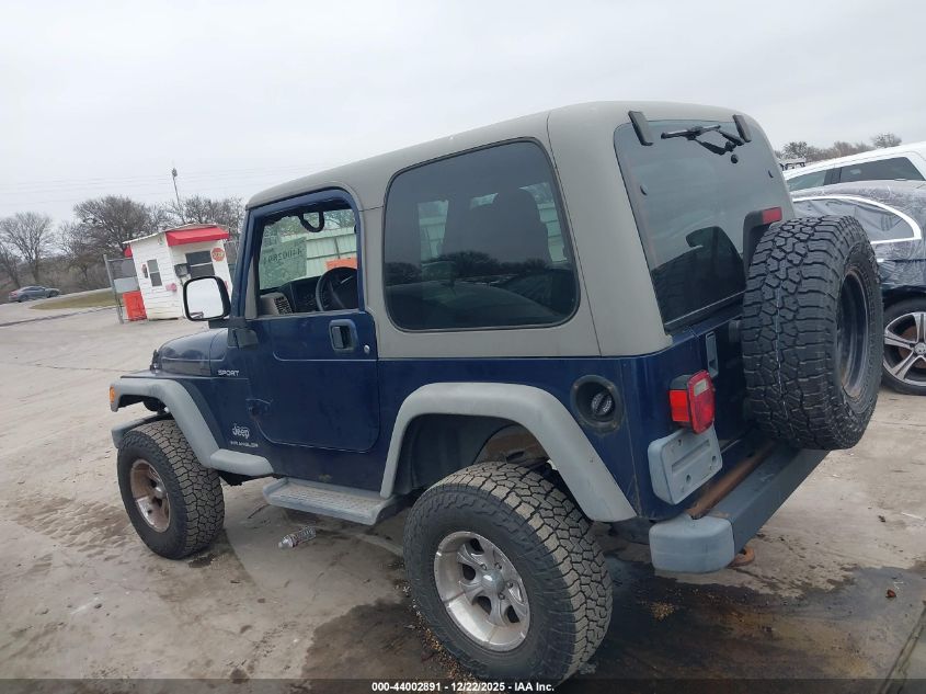 2003 Jeep Wrangler Sport VIN: 1J4FA49S53P326630 Lot: 44002891