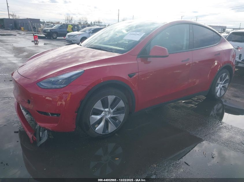 2023 Tesla Model Y Awd/Long Range Dual Motor All-Wheel Drive VIN: 7SAYGAEE5PF979425 Lot: 44002965