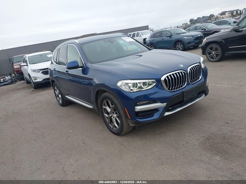 5UXTY3C01M9F54007 2021 BMW X3 Sdrive30I auction photo 1