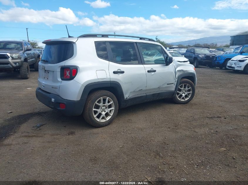 2019 Jeep Renegade Sport Fwd VIN: ZACNJAAB7KPK26488 Lot: 44003017