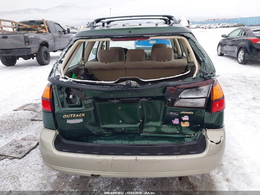 2000 Subaru Outback VIN: 4S3BH6655Y7660674 Lot: 44003037