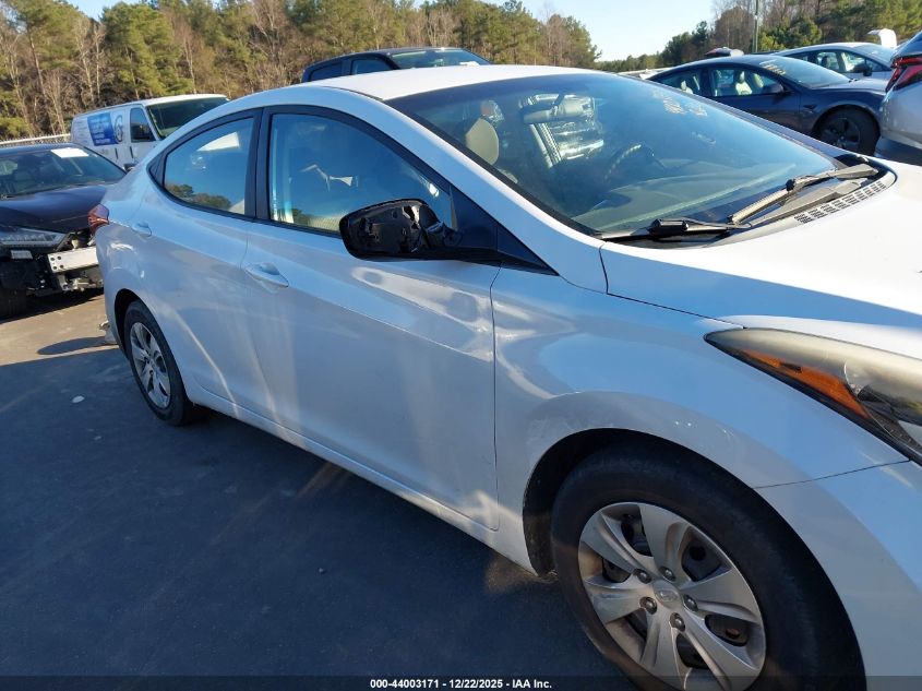 2016 Hyundai Elantra Se VIN: 5NPDH4AE7GH743439 Lot: 44003171