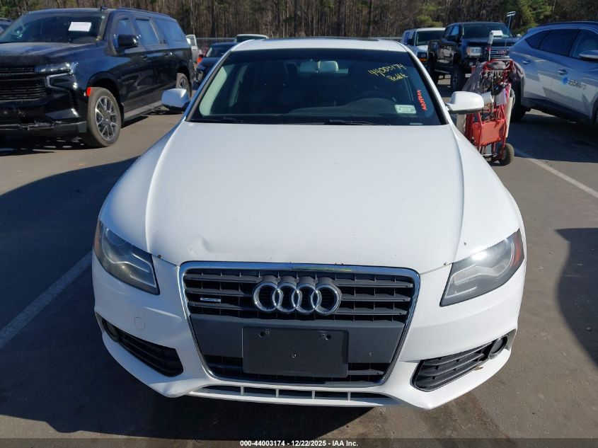 2012 Audi A4 2.0T VIN: WAUDFCFL5CN019750 Lot: 44003174