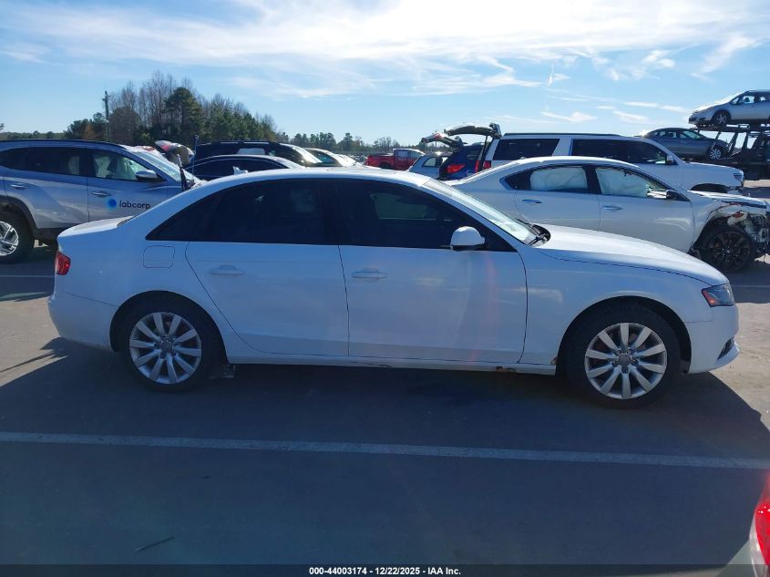 2012 Audi A4 2.0T VIN: WAUDFCFL5CN019750 Lot: 44003174