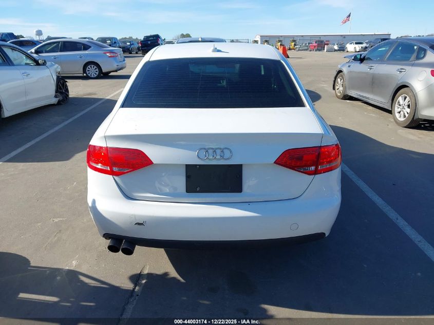 2012 Audi A4 2.0T VIN: WAUDFCFL5CN019750 Lot: 44003174