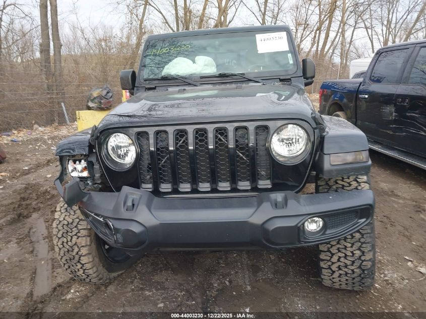 2021 Jeep Gladiator Overland 4X4 VIN: 1C6HJTFG8ML617714 Lot: 44003230