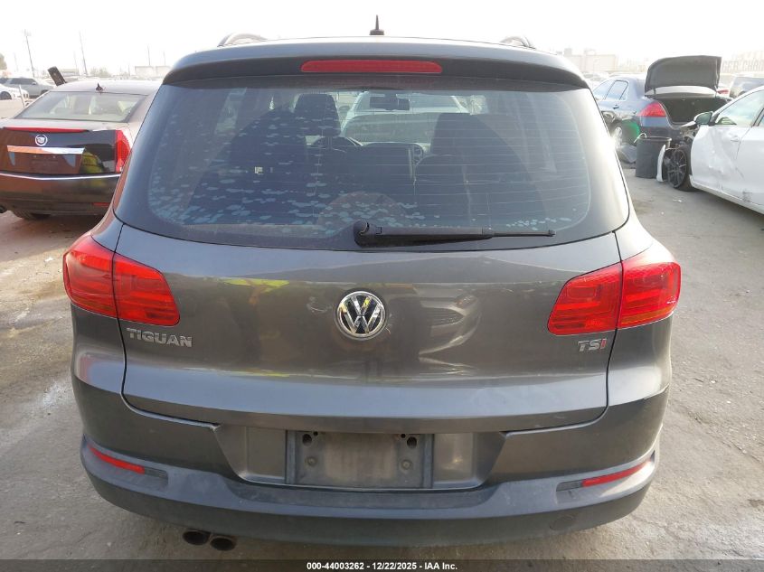 2016 Volkswagen Tiguan S VIN: WVGAV7AX1GW612804 Lot: 44003262