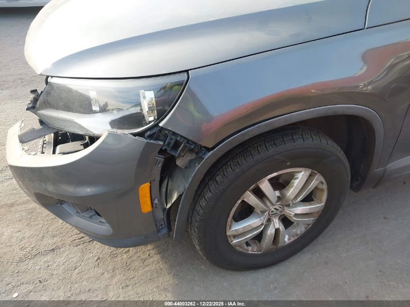2016 Volkswagen Tiguan S VIN: WVGAV7AX1GW612804 Lot: 44003262