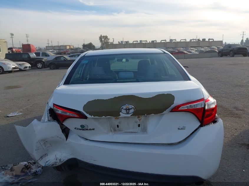 2014 Toyota Corolla Le Plus VIN: 5YFBURHE3EP054844 Lot: 44003321