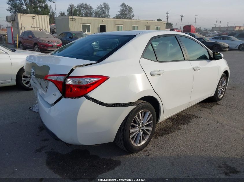 2014 Toyota Corolla Le Plus VIN: 5YFBURHE3EP054844 Lot: 44003321