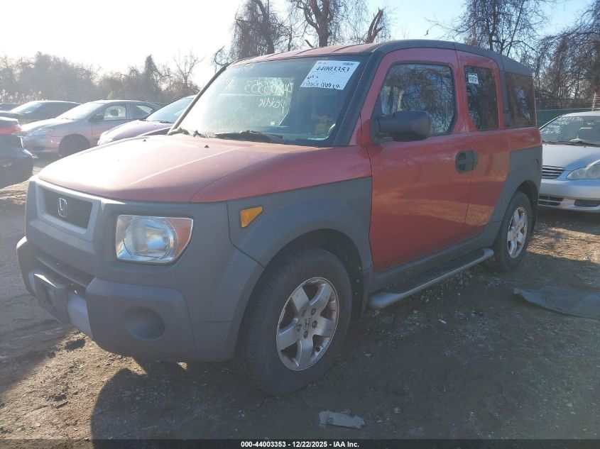 2003 Honda Element Ex VIN: 5J6YH28523L001896 Lot: 44003353